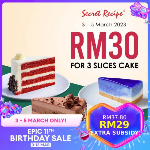 Secret Recipe Lazada 3.3 Sale (3 Mar 2023 - 5 Mar 2023)