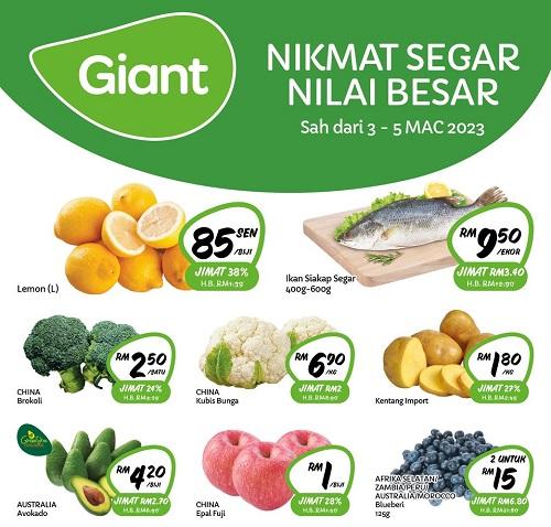Giant Fresh Items Promotion (3 Mar 2023 - 5 Mar 2023)