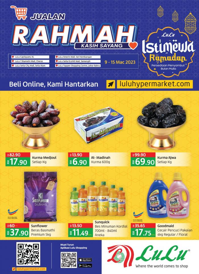 LuLu Jualan Rahmah Ramadan Promotion Catalogue (9 Mar 2023 - 15 Mar 2023)