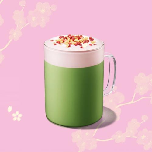 Starbucks Strawberry Pie Pure Matcha Latte