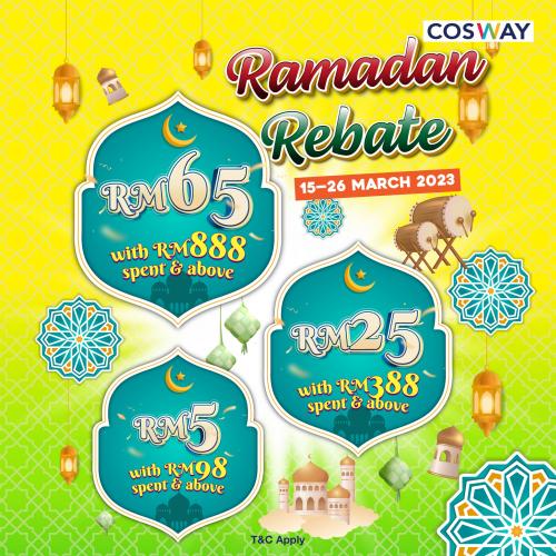 Cosway Ramadan Rebate Promotion (15 Mar 2023 - 26 Mar 2023)