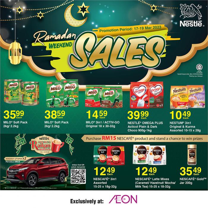 AEON Nestle Ramadan Promotion (17 Mar 2023 - 19 Mar 2023)