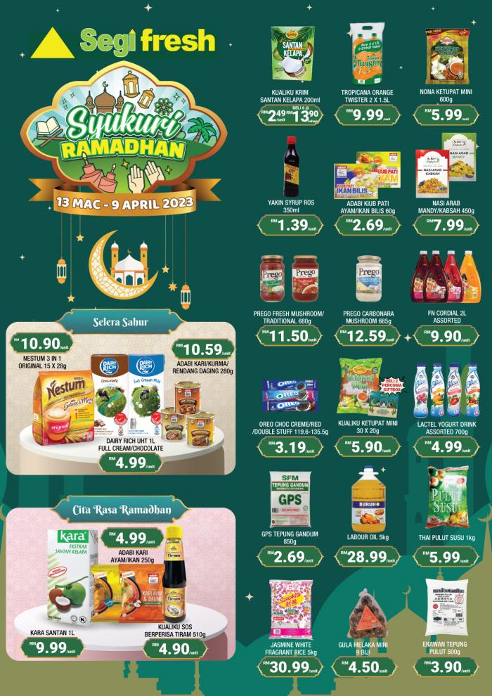 Segi Fresh Syukuri Ramadhan Promotion (13 Mar 2023 - 9 Apr 2023)
