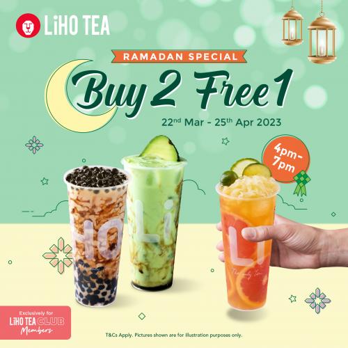 Liho Tea Buy 2 FREE 1 Ramadan Promotion (22 Mar 2023 - 25 Apr 2023)