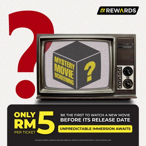 GSC Mystery Movie Screening Promotion Ticket for RM5