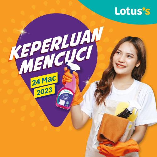 Lotus's Cleaning Essentials Promotion (24 Mar 2023 - 26 Mar 2023)