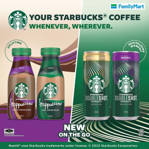FamilyMart Starbucks Doubleshot And Frappuccino Beverages