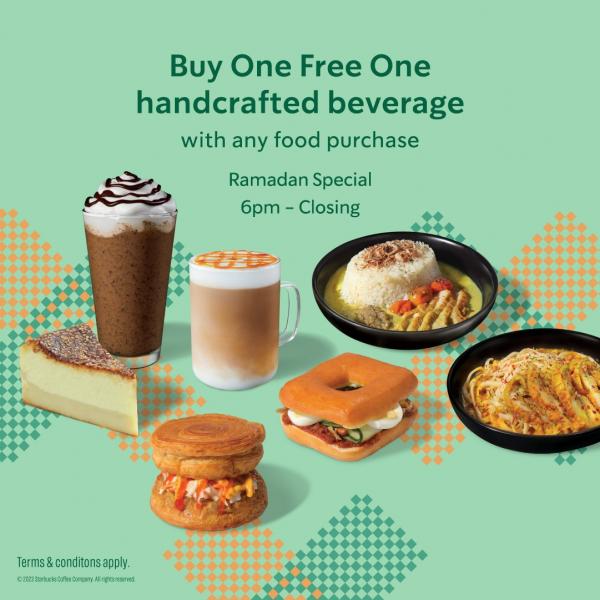 Starbucks Ramadan Promotion at Johor Premium Outlets (23 Mar 2023 - 21 Apr 2023)