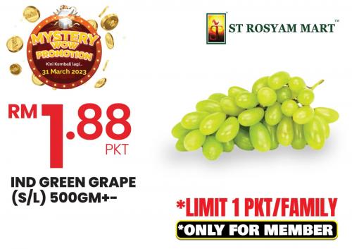 ST Rosyam Mart Mystery Wow Promotion (31 Mar 2023)
