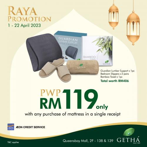 Getha Queensbay Mall Raya Promotion (1 Jan 0001 - 22 Apr 2023)