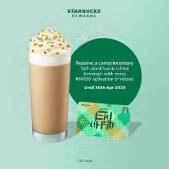 Starbucks Rewards Member FREE Tall-sized Handcrafted Promotion (valid until 30 April 2023)