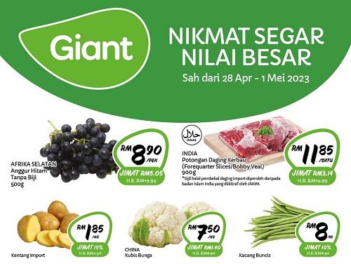 Giant Fresh Items Promotion (28 Apr 2023 - 1 May 2023)