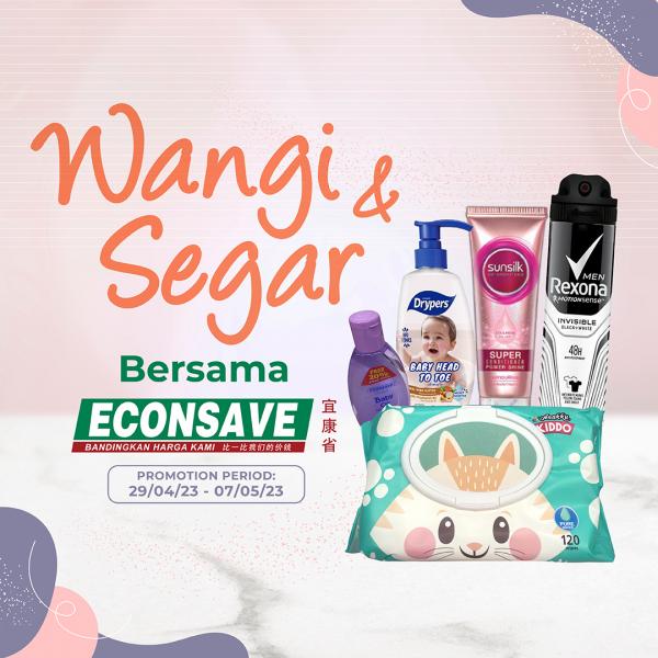 Econsave Wangi & Segar Promotion (29 Apr 2023 - 7 May 2023)