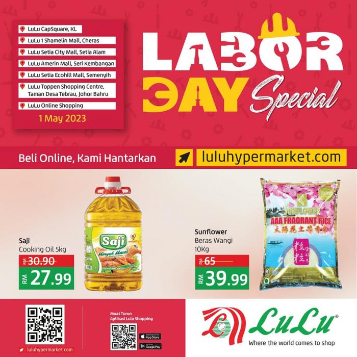 LuLu Labour Day Promotion (1 May 2023)
