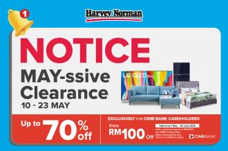 Harvey Norman MAY-ssive Clearance Sale Up To 70% OFF (10 May 2023 - 23 May 2023)