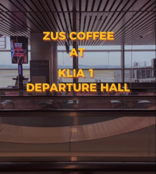 ZUS Coffee KLIA 1 Departure Hall Opening Promotion FREE Iced Spanish Latté (14 May 2023)