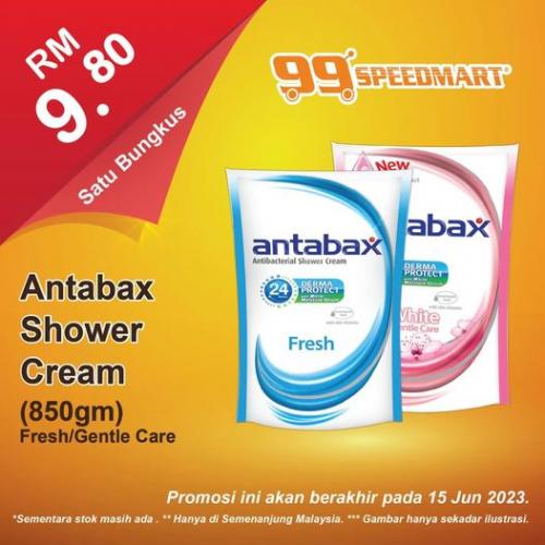 99 Speedmart Antabax Shower Cream Promotion (valid until 15 Jun 2023)