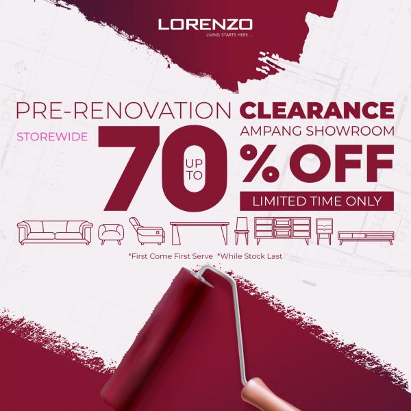 Lorenzo Ampang Pre-Renovation Clearance Sale Up To 70% OFF