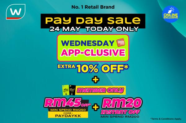 Watsons Pay Day Sale (24 May 2023)