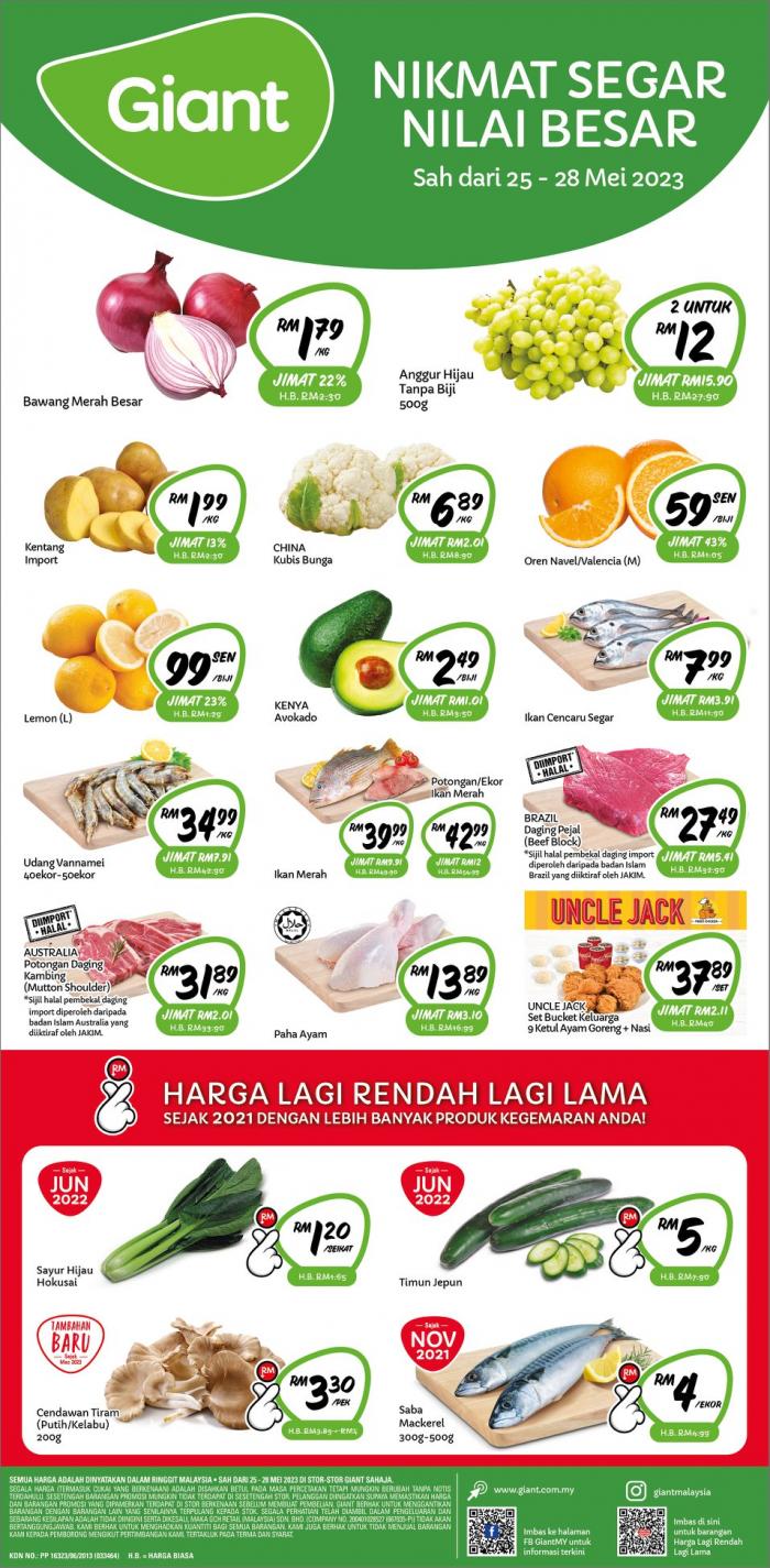 Giant Fresh Items Promotion (25 May 2023 - 28 May 2023)