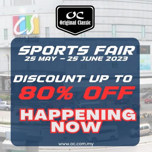 Original Classic Sports Fair Sale Discount Up To 80% OFF at Johor Bahru City Square (25 May 2023 - 25 Jun 2023) Original Classic Sports Fair Sale Discount Up To 80% OFF at Johor Bahru City Square (25 May 2023 - 25 Jun 2023)