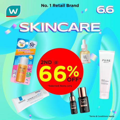 Watsons 6.6 Sale Skincare 2nd @ 66% OFF Promotion (valid until 12 Jun 2023)