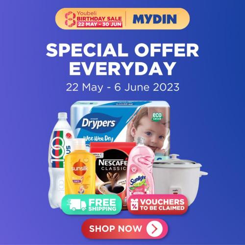 MYDIN Youbeli Birthday Sale Special Offer Everyday (22 May 2023 - 6 Jun 2023) MYDIN Youbeli Birthday Sale Special Offer Everyday (22 May 2023 - 6 Jun 2023)