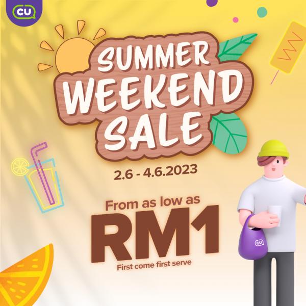 CU Summer Weekend Sale (2 Jun 2023 - 4 Jun 2023) CU Summer Weekend Sale (2 Jun 2023 - 4 Jun 2023)