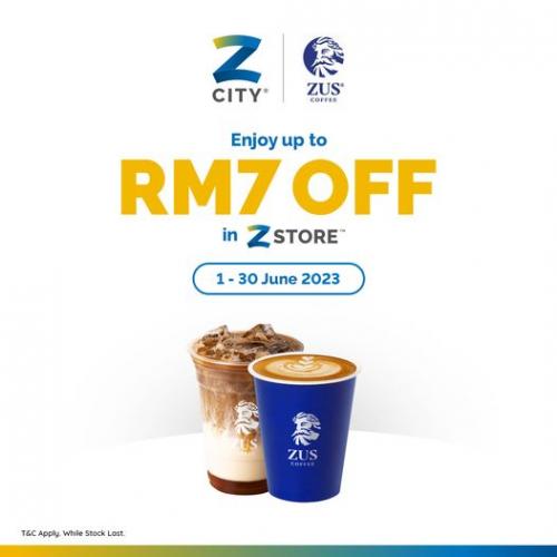 ZCITY ZSTORE ZUS Coffee RM7 OFF Promotion (1 Jun 2023 - 30 Jun 2023)