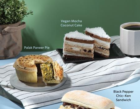 Starbucks Meatless Delights: Black Pepper Chic-ken Sandwich, Philly Steak Rendang, Vegan Mocha Coconut Cake and Palak Paneer Pie