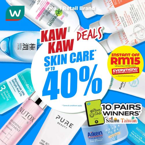 Watsons Skincare Promotion Up To 40% OFF (22 Jun 2023 - 26 Jun 2023)