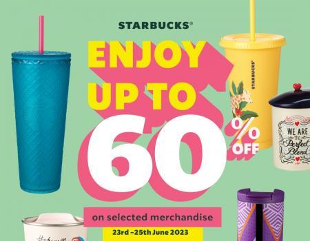 Starbucks Merchandise Sale Up To 60% OFF at Mitsui Outlet Park (23 June 2023 - 25 June 2023)