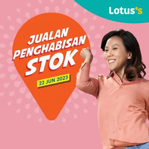 Lotus's Stock Clearance Sale 50% OFF (22 Jun 2023 - 5 Jul 2023)