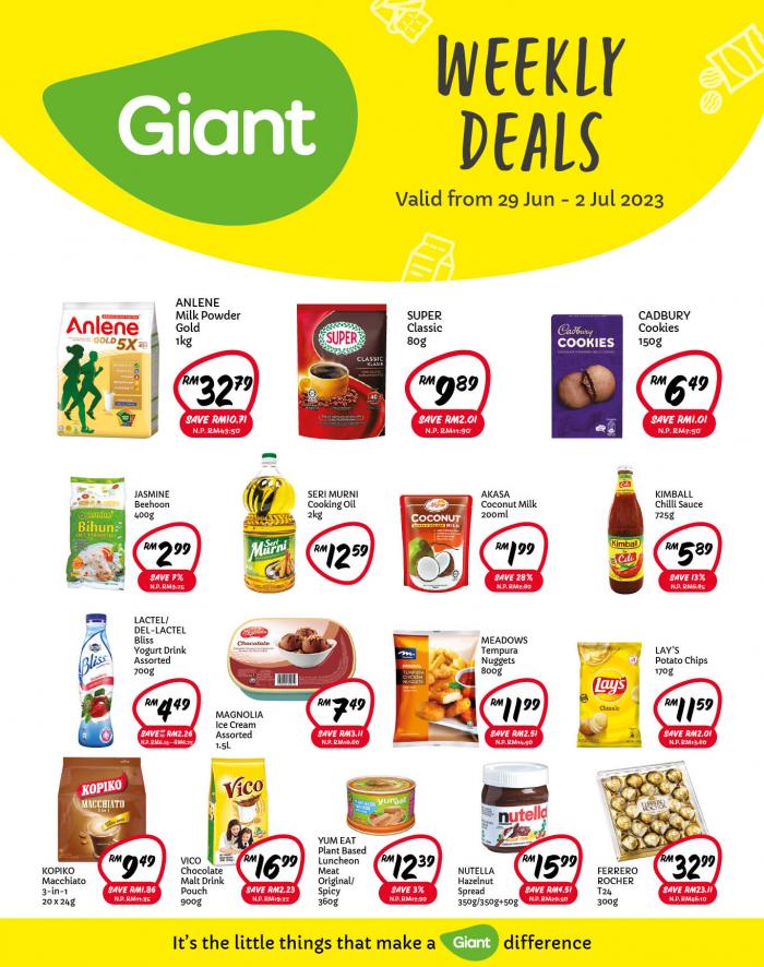 Giant Grocery Weekend Promotion (29 Jun 2023 - 2 Jul 2023)
