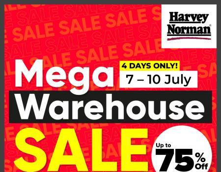 Harvey Norman Factory Outlet Warehouse Sale Up To 75% OFF (7 July 2023 - 10 July 2023)