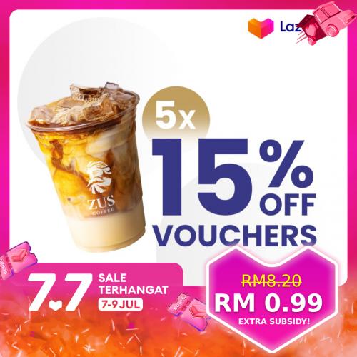 ZUS Coffee Lazada 7.7 Promotion (7 Jul 2023 - 9 Jul 2023)