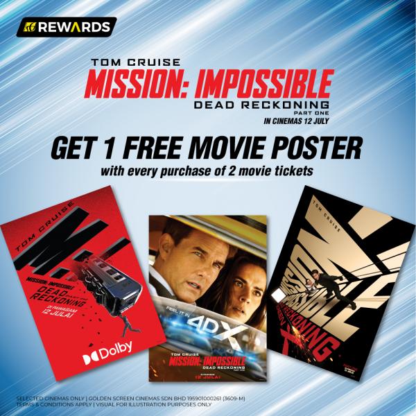 GSC Rewards Mission Impossible FREE Movie Poster Promotion