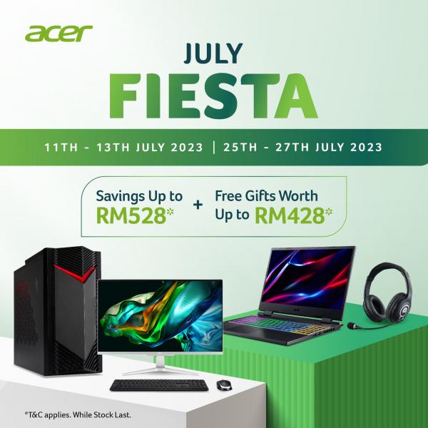 Acer July Fiesta Promotion (11 Jul 2023 - 27 Jul 2023) Acer July Fiesta Promotion (11 Jul 2023 - 27 Jul 2023)