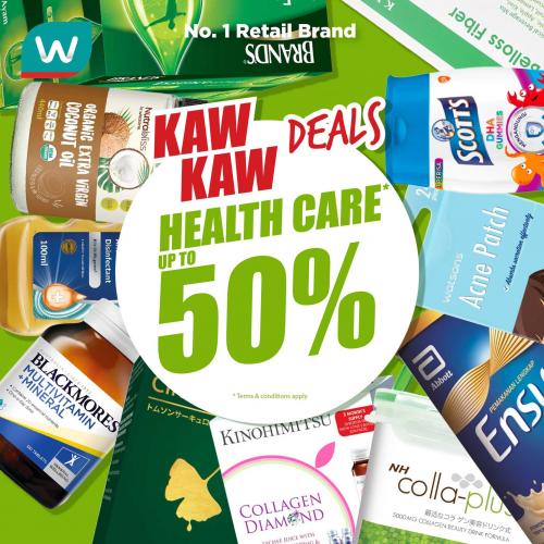 Watsons Health Care Sale Up To 50% OFF (13 Jul 2023 - 17 Jul 2023)