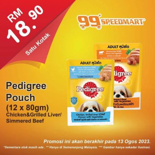 99 Speedmart Pedigree Pouch Promotion (valid until 13 Aug 2023)