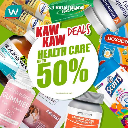 Watsons Health Care Sale Up To 50% OFF (19 Jul 2023 - 24 Jul 2023)