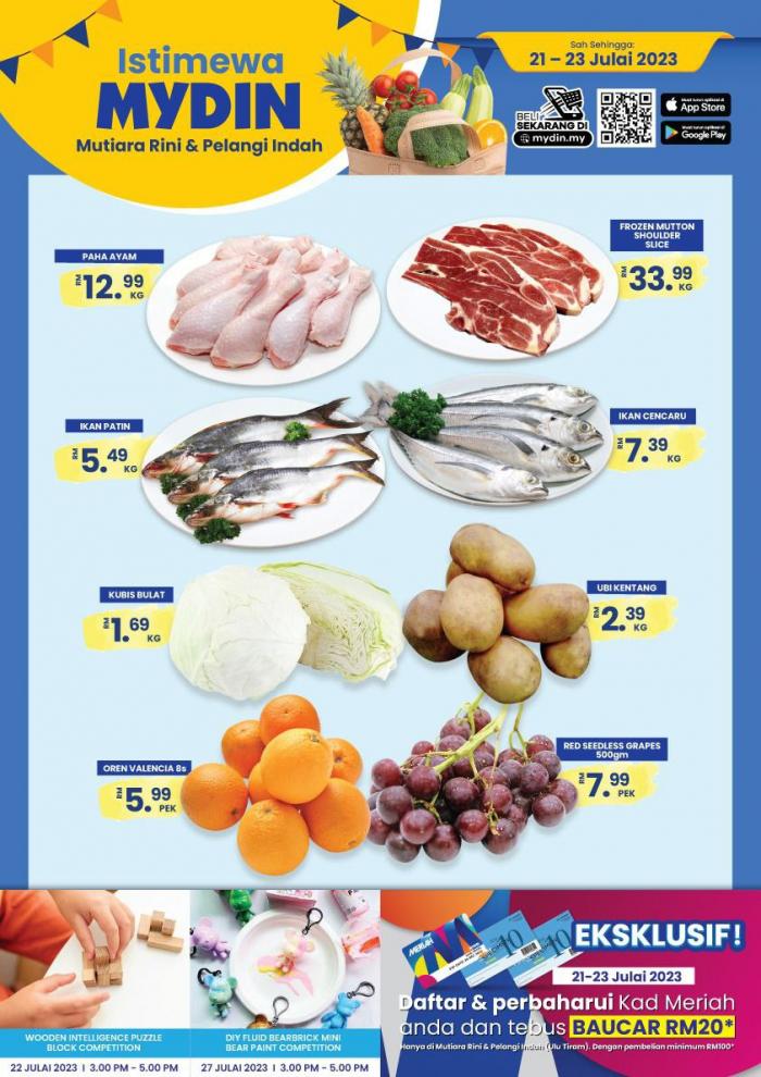 MYDIN Mutiara Rini & Pelangi Indah Weekend Promotion (21 Jul 2023 - 23 Jul 2023)