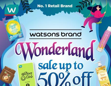 Watsons Brand Wonderland Sale Up To 50% OFF (31 July 2023 - 3 August 2023)
