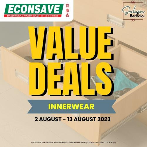 Econsave Innerwear Value Deals As Low As RM7 Promotion (2 Aug 2023 - 13 Aug 2023)