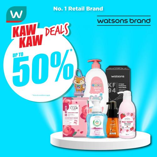 Watsons Brand Products Sale Up To 50% OFF (3 Aug 2023 - 8 Aug 2023)