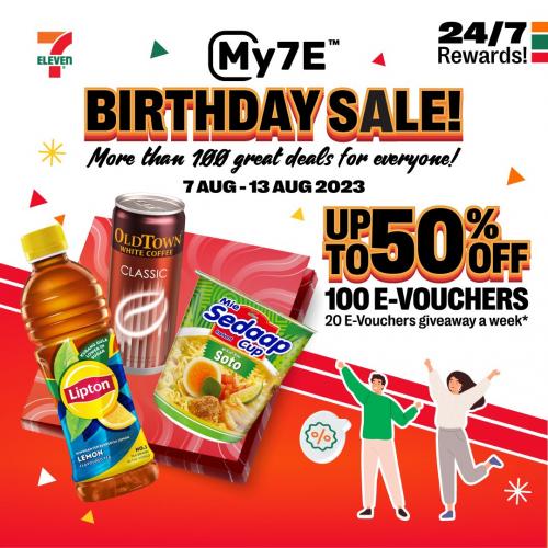 7-Eleven My7E Birthday Sale (7 Aug 2023 - 13 Aug 2023)