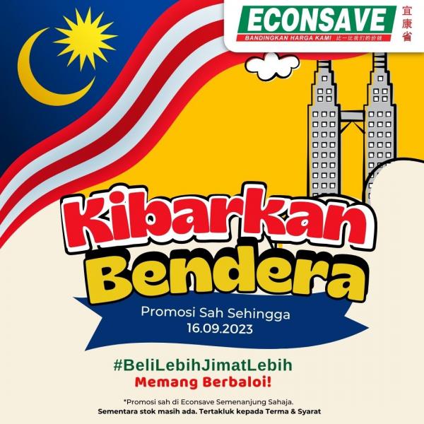 Econsave Kibarkan Bendera Promotion (valid until 16 Sep 2023)