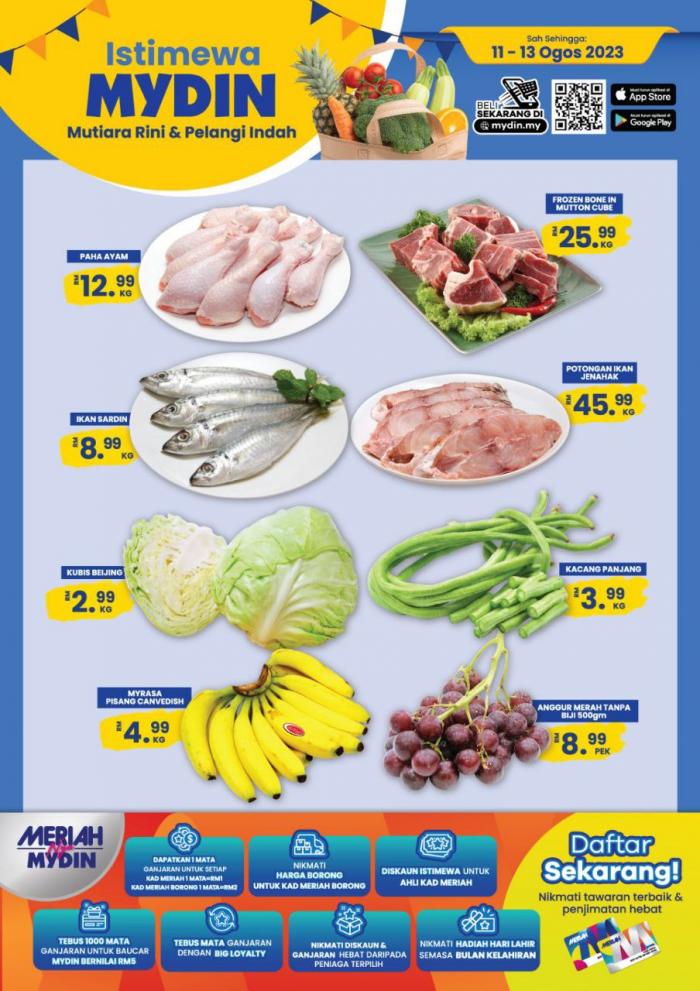 MYDIN Mutiara Rini & Pelangi Indah Weekend Promotion (11 Aug 2023 - 13 Aug 2023)