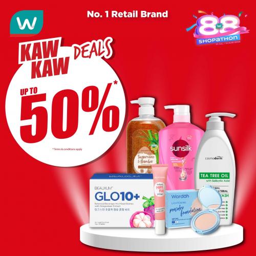 Watsons Kaw Kaw Deals Sale Up To 50% OFF (10 Aug 2023 - 14 Aug 2023)