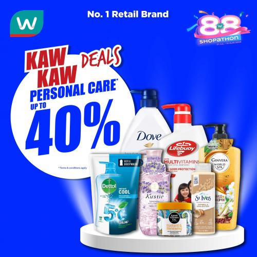 Watsons Personal Care Up To 40% OFF Promotion (10 Aug 2023 - 14 Aug 2023)